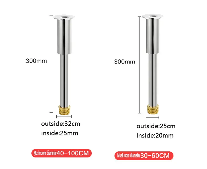 Direct Stainless Steel Adjustable Mushroom Flower Fountain Nozzle New Design for Stone Garden Products manufacture