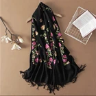 Scarf Scarf 2021 New Style Embroidery Soft Multicolor Scarves Shawls Scarf Cashmere Ladies Womens