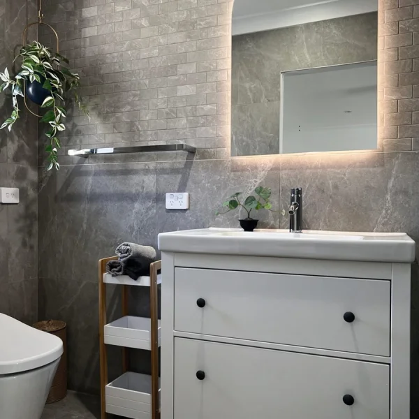 product ydstone modern yunduola gray artificial marble tiles cut to size for villa exterior staircase wall indoor floor bathroom-8