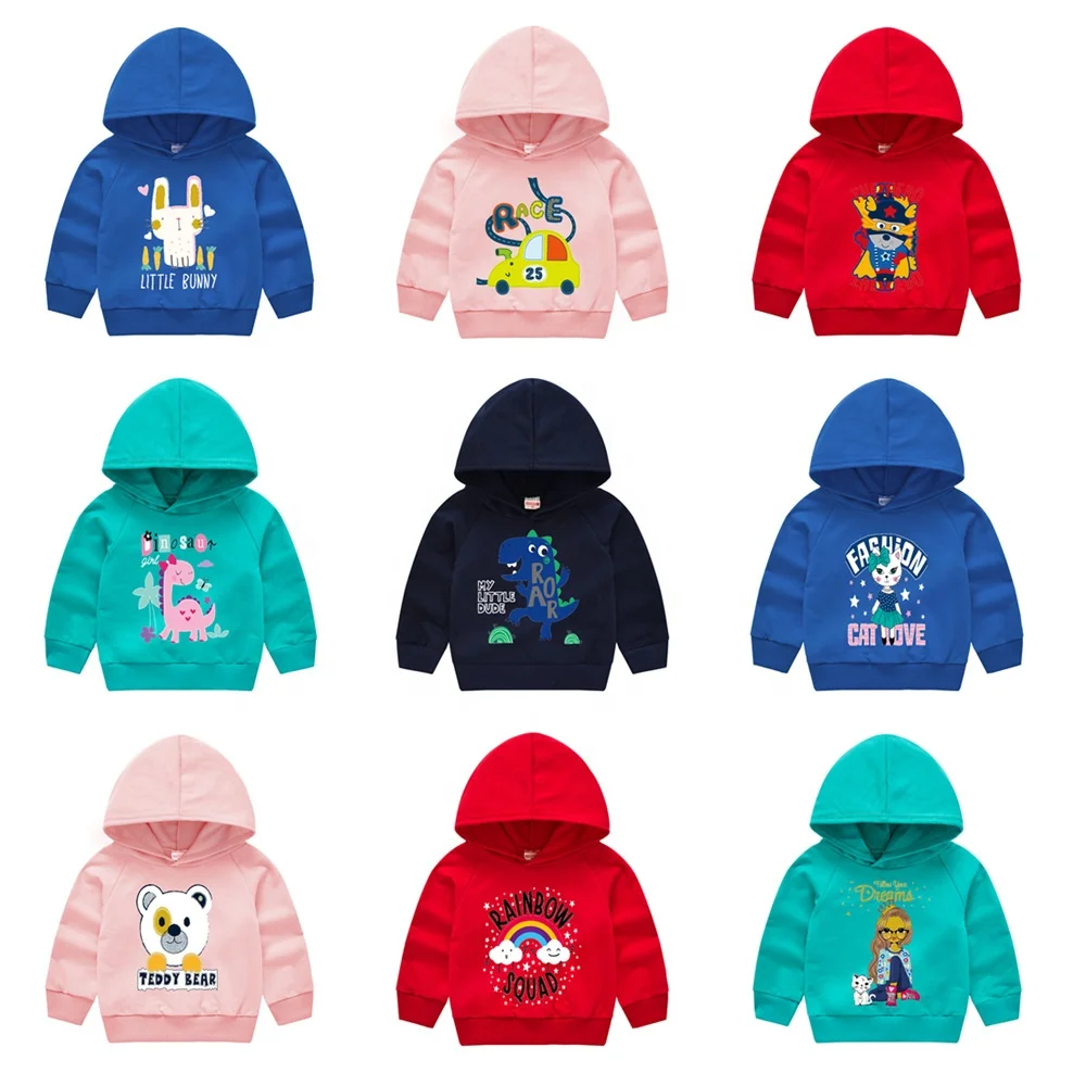 Autumn/Winter Children's Hoodie Children's Pure Cotton Warm Sports Pullover Hot Sale