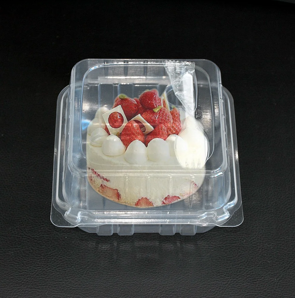 NICEXMAS Cajas de Plástico para Tartas Contenedor de Tartas de Plástico Transparente Caja de Tartas con Tapas de Cúpula Y Tablas de Tartas para Tarta de 8 Pulgadas Blanca de Una Sola Capa 