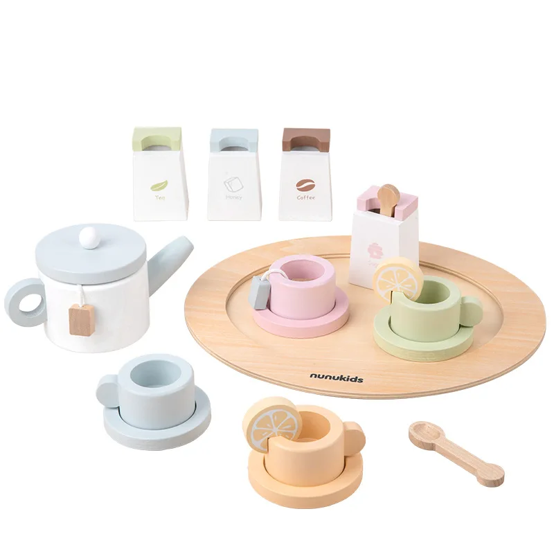 play tea set wooden