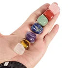 Stone 7 Chakras Crystals Stones Bulk Wholesale Polished Energy 7 Color Crystal Gravel Rough Chakra Stone