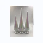 Christmas Tree Factory Modern LED Christmas Decoration Glass Gradient Color Glass Table Christmas Tree