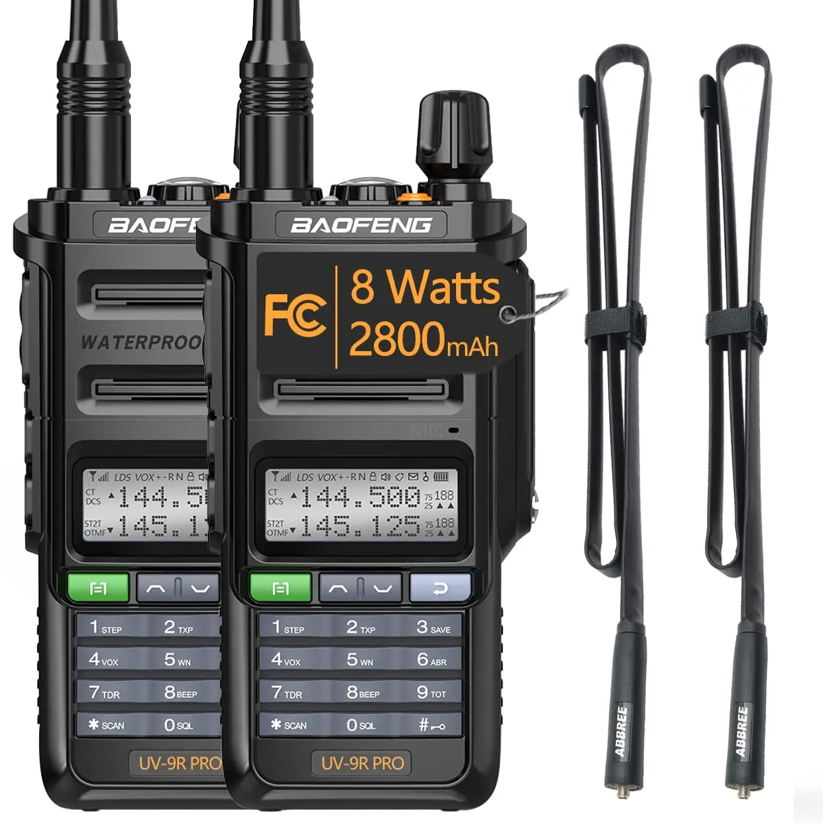 Baofeng UV-9R PLUS vhf uhf walkie talkie dual band ham radio 2024 hot sell Walkie Talkie Long Range Baofeng Uv-9r