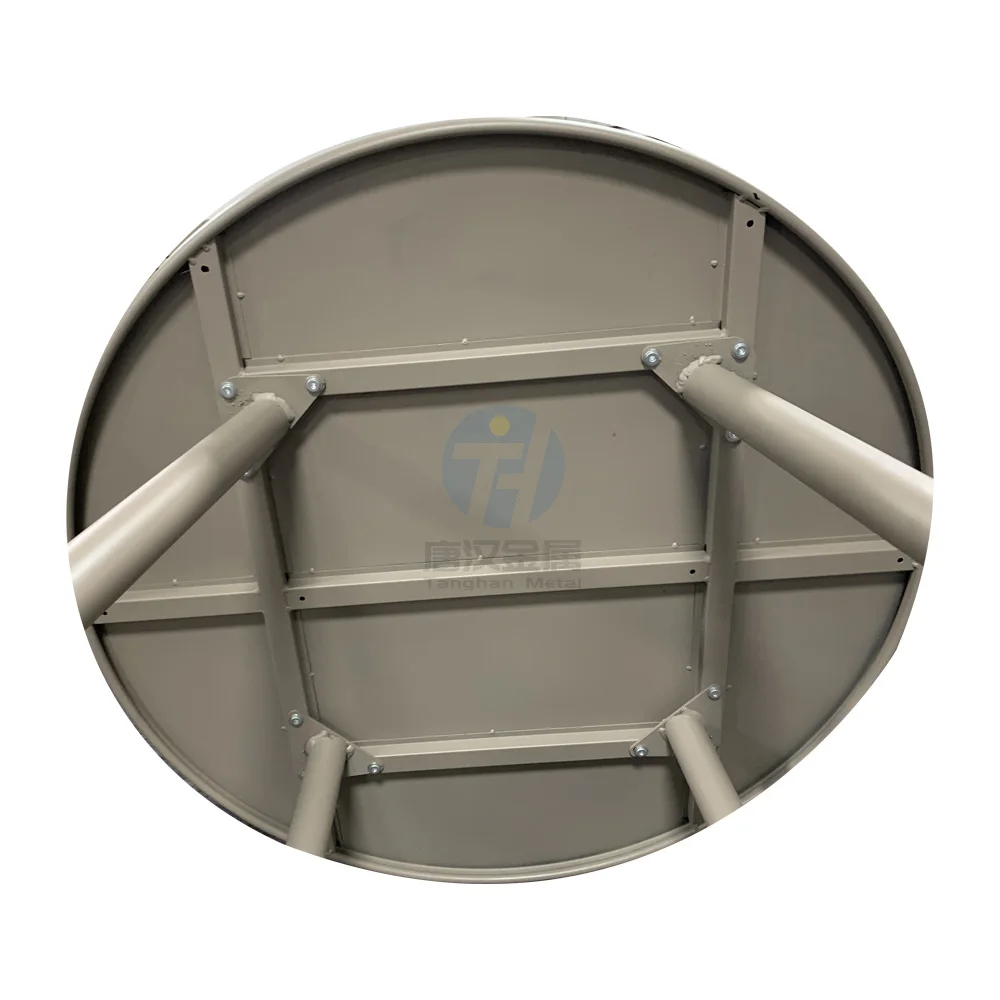 Metal Steel Home Round Outdoor Cafe Terrace Folding Bistro Terrace Garden Dining Table