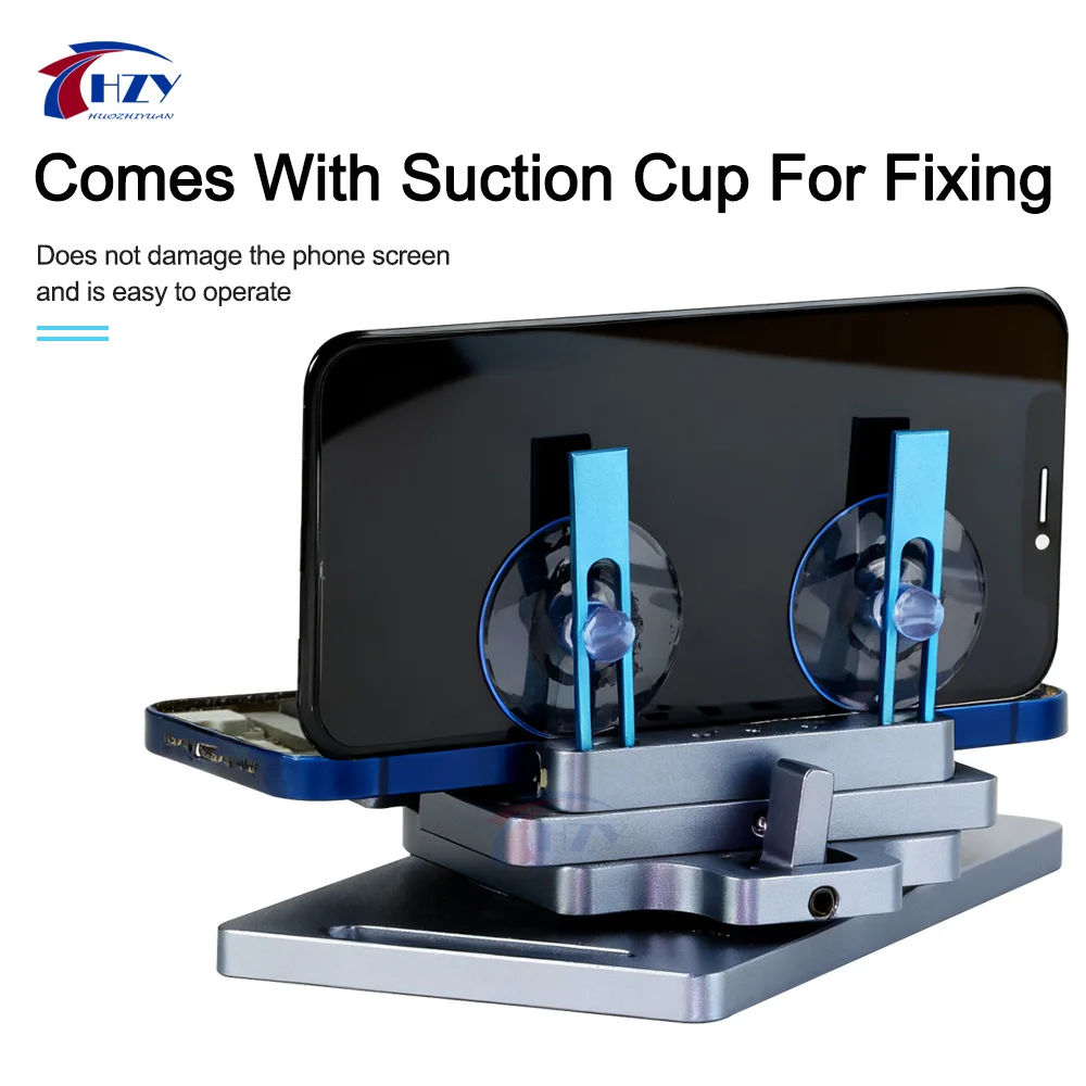 HZY RL-501 Plus 2 in 1 Screen Dismantling Fixture 360° Rotation 100% in Stock Fast Delivery for Phone Back Glass Remove