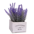 Decoration Flowers Wedding Lavender Wooden Potted Plant Artificial Decoration Flowers For Home/wedding/spring Decoration