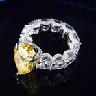 Ring Wedding Cz Wedding Ring 925 Luxury 925 Silver Ring Synthetic Diamond Wedding Ring Cz Cubic Zirconia Stone Ring
