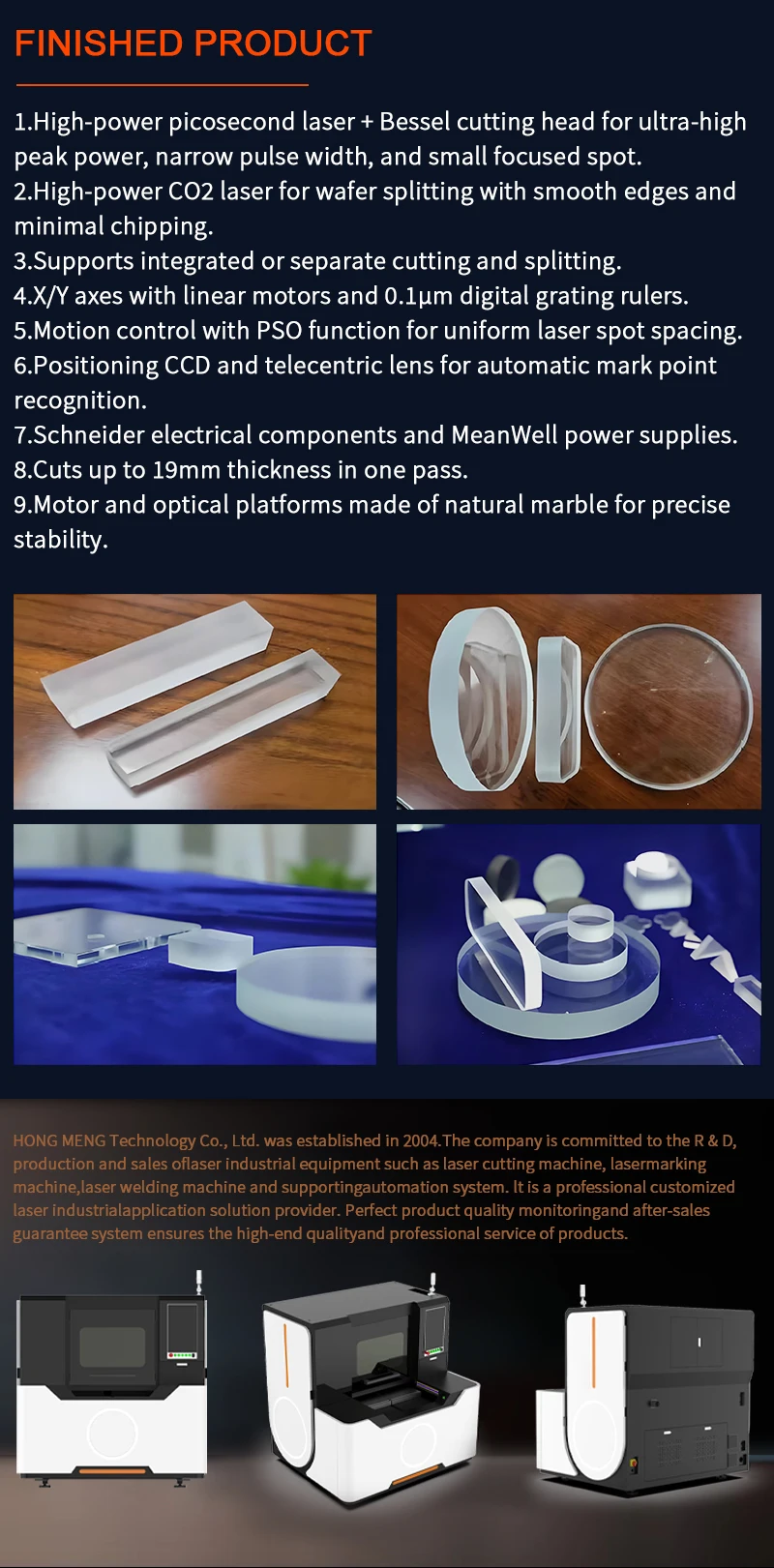 Laser Cutting Machine for Glass Laser Cutting Machines 50Watt