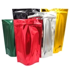 Paper Coffee Resealable Kraft Paper Laminated Aluminum Foil Plastic Bags/tea/coffee/food Package For Packaging