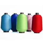 Polyester High Stretch Yarn Yarn For Elastic Band 100% Polyester High Stretch Hank Yarn 75D/2 For Weaving