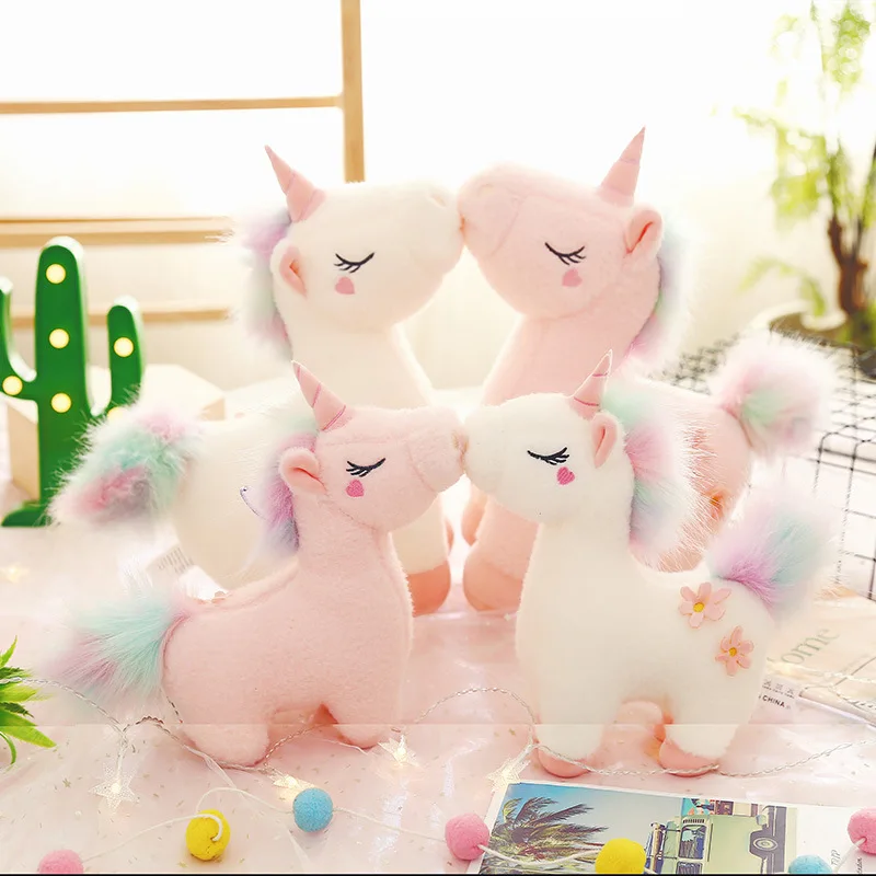 PP Cotton Stuffed Animal Macaroon Color Pretty Gift Household Unicorn Plush doll  Dream Unicorn Plush Toys