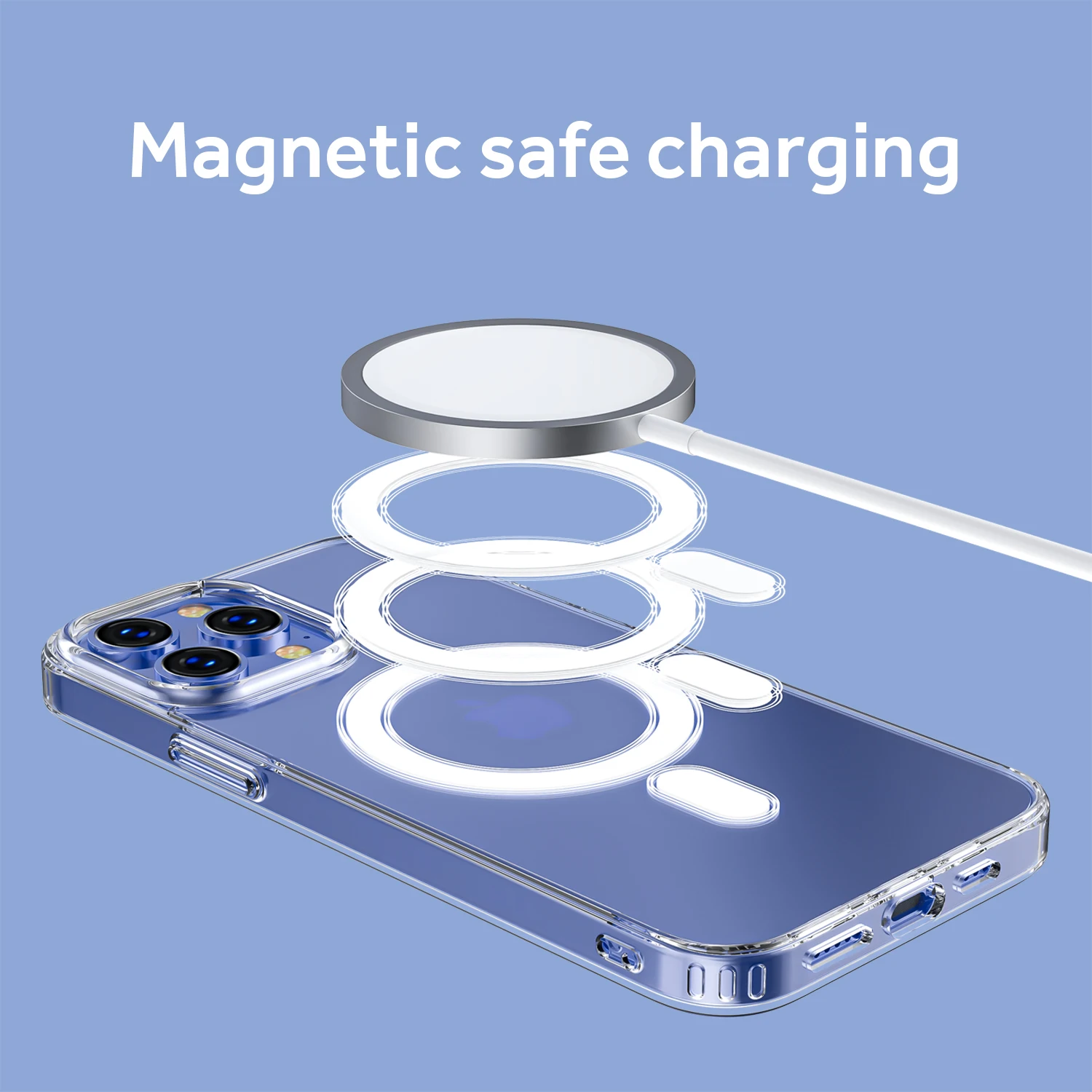 High Quality Clear Magnetic Wireless Charging Transparent Magsafes