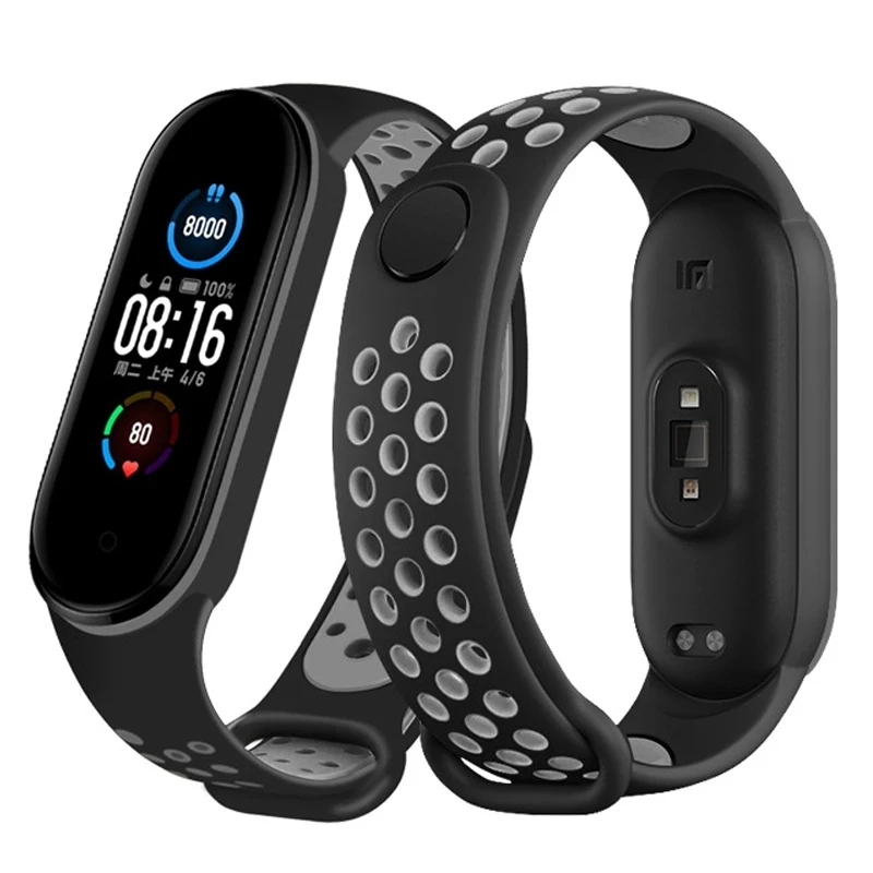 Correa De Silicona Para Xiaomi Mi Band 6 Y 5,Repuesto Para Pulsera  Deportiva Mi Band 3 Y 4 - Buy Para Apple Watch,Apple Watch Correa Negro  Robusto Cuero Reloj De Metal De