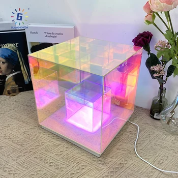 New Arrival Modern Bedroom Decoration Rgb Infinity Cube Light Led Desk Lamp For Home Decoration