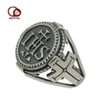 Silver Ring Custom Stainless Steel Jewelry Silver Knight Tamplar Signet Cross Ring