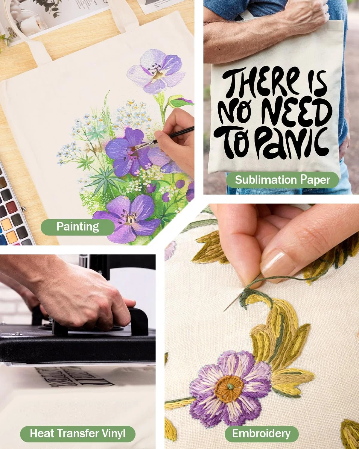 Wholesale Custom Reusable Zipper Shopping Bag Canvas Tote with Heat Transfer Printed Logo and Rope Handle Letter Patterned Gift manufacture