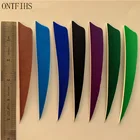 ONTFIHS 5" Archery Fletch Shield Fletchings Arrow Feathers 5Inch Feather Hunting Arrows Accessories