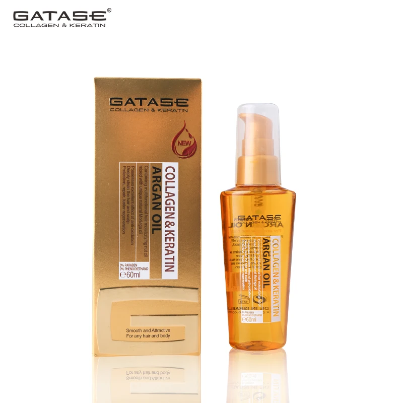 private label best biotin hair care keratin natural hair smoothing vitamin argan collagen protective serum oil