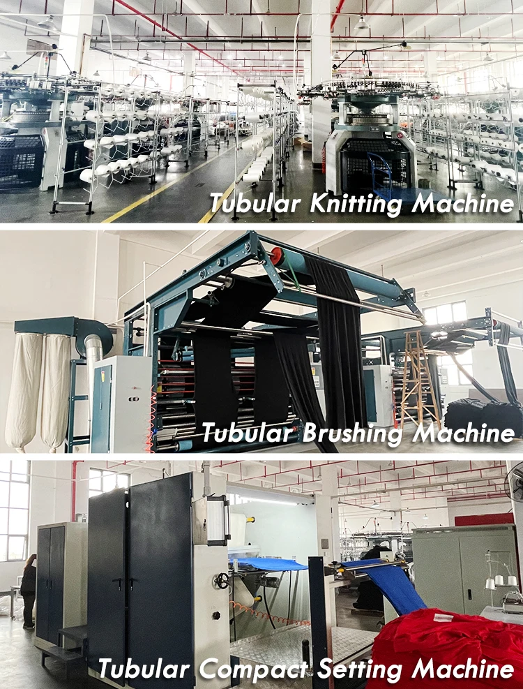 Seamless TOP Tube TShirt Cotton Spandex Free Cut Tubular Knitting Jersey Fabric in Rolling Packing manufacture