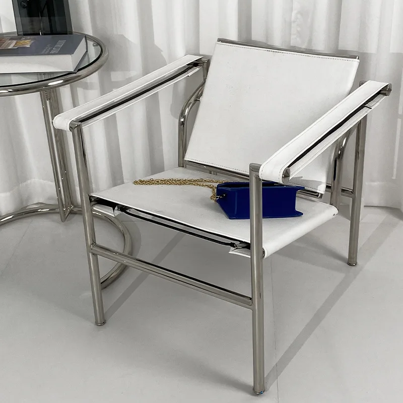 stainless steel visitor chair