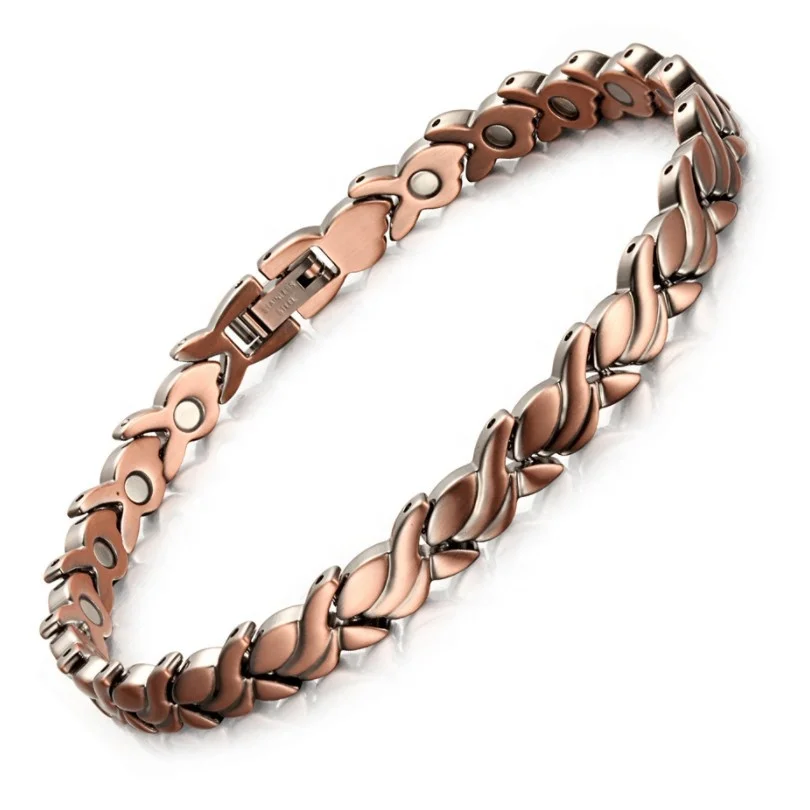 Trendy Copper Jewelry 6mm Ladies Solid 