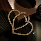 Earrings Earrings Earrings Fashionable 2021 Fashion Jewelry Trendy Personalized Love Heart Rhinestone Earrings