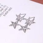 Jewelry Star Wholesale Fine Jewelry Diamond 18K Gold Star Shaped Studs Earrings