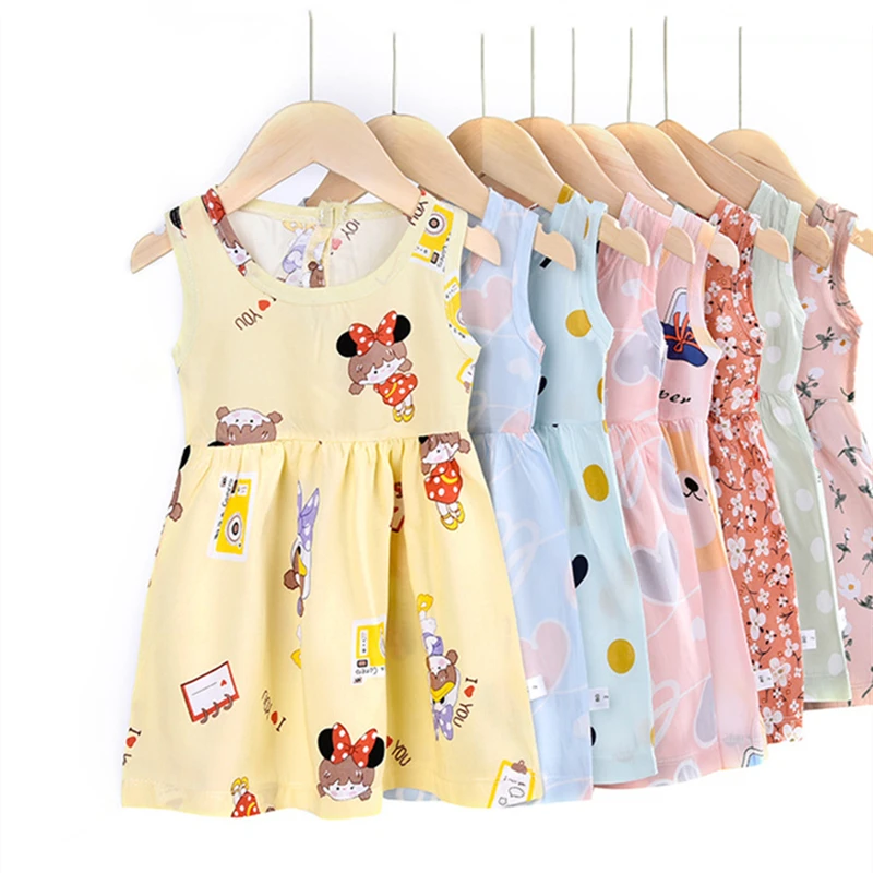 Dresses Plus Size Girl Clothing Classic Polyester Baby Clothes Low