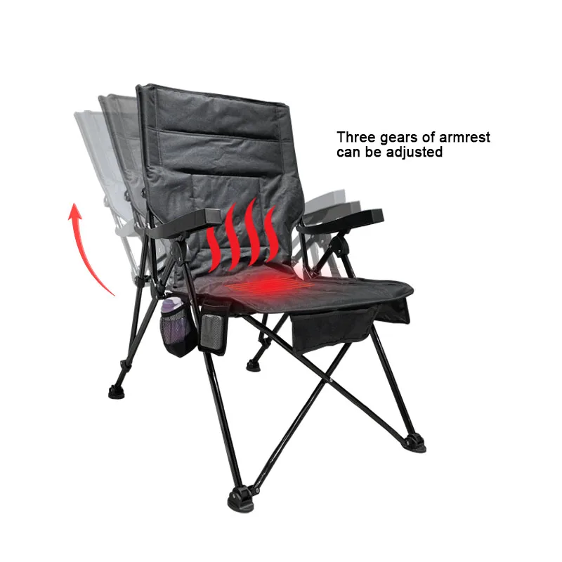 heated quad folding chair