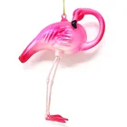 Ornament Factory Directly Sell Hand Blow Glass Hanging Peacock Christmas Ornament