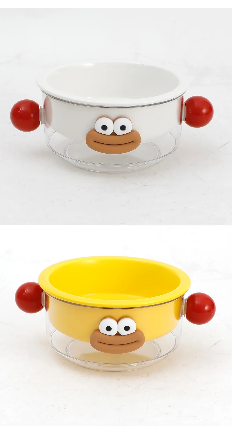 New High Quality Pet Large Capacity Bowl Cat and Dog Feeding Food and Water Bowl Funny Design Pet Supplies factory