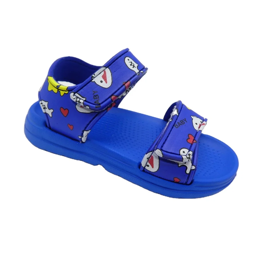 EVA Baby Girl Boy Sandals Cute Printing Two Strap Hot Sale Children Sandals Slippers For Kids School Shoes
