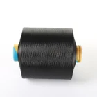 Dty Dope Dyed Black Dty Polyester Yarn 300d 300d 96 Polyester Dty Dope Dyed Black Yarn For Luggage Fabrics
