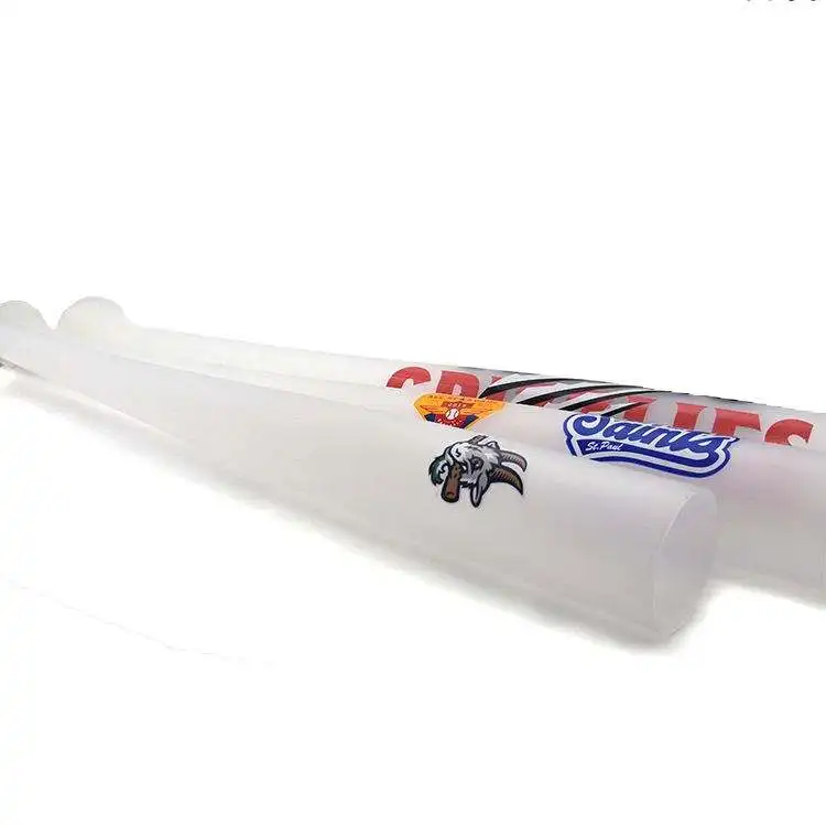 700ml 1000ml 24oz Promotional Frosted Plastic Beer Bats Yards Cricket