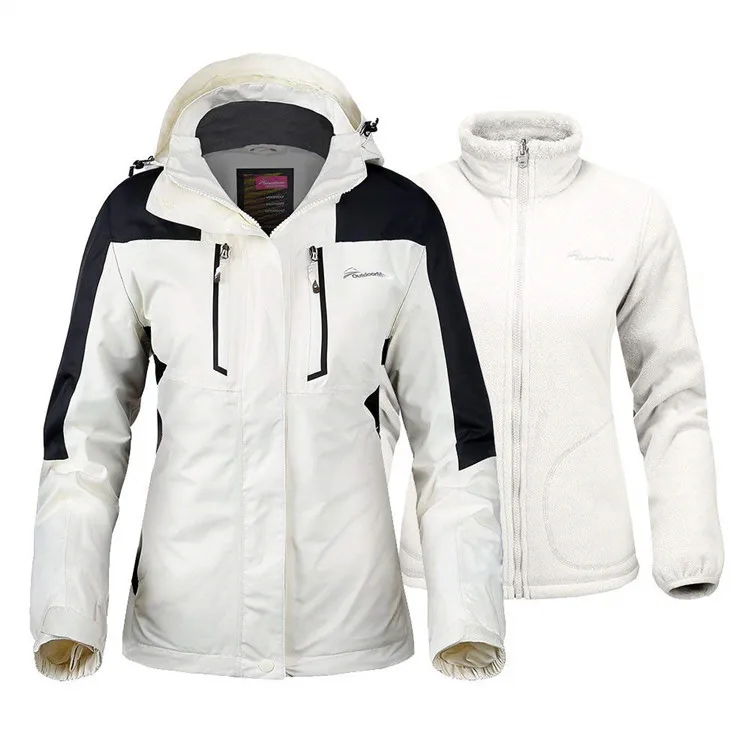 Custom Womens Winter Ski Jacket Set Fleece Liner Outdoor 3 In 1 Waterproof  Jacket Climbing Trekking Sport Wear Windbreaker - Buy Outdoor Interchange  Jacket Women 3 In 1 Detachable Jacket Set Fleece