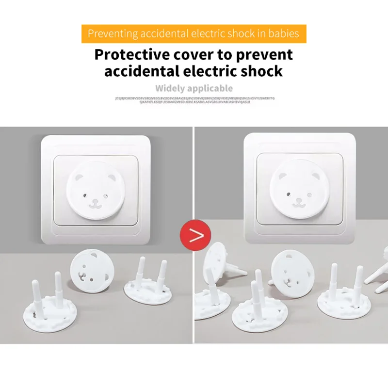EU Power Socket Electrical Outlet Baby Kids Child Safety Guard Protection Anti Shock Plugs Protector Cover