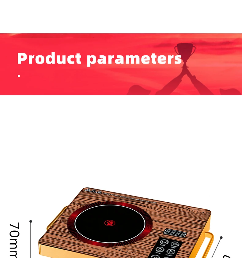 product hot salesluoqi induction cooktop electric stove 2200w 3500w induction hob single burner induction infrared cooker-20