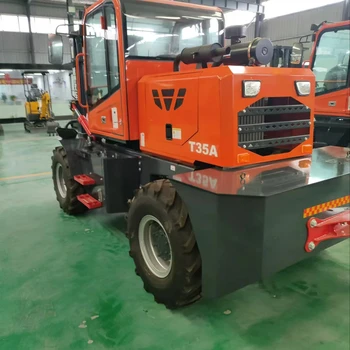 4X4 off-Road Rough Terrain Forklift  Articulated Engine Multi-Functional Industrial Forklift with Customizable Attachments