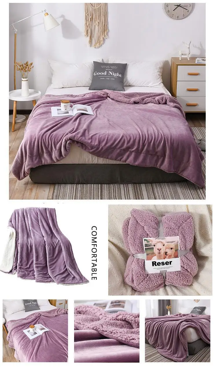 GentleSoft Sherpa Fleece Throw Blanket for Couch Thick Cozy Christmas Blanket for Winter Non-Heated Soft Fuzzy Plush Throw