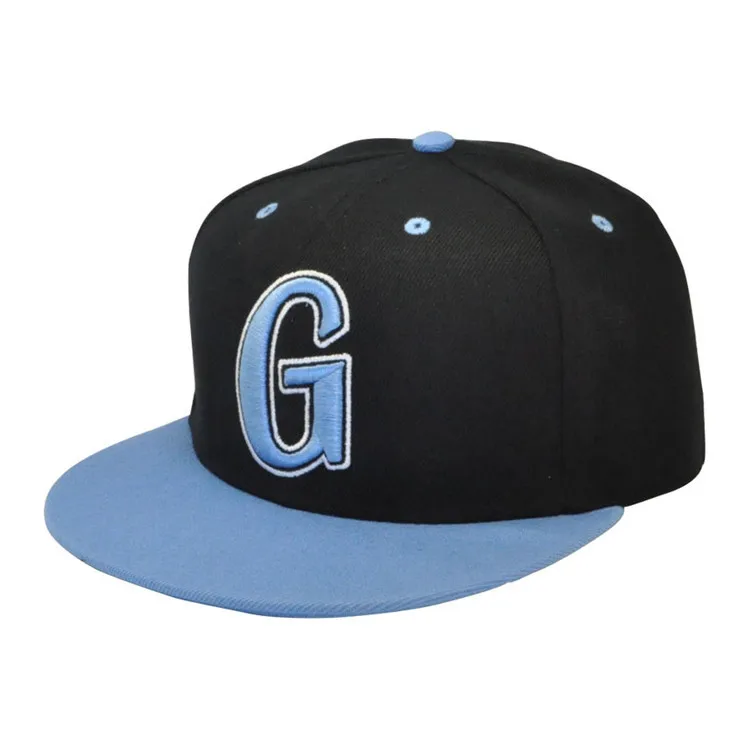 Flat Top Wide Brim Hat Baseball Cap Hip 