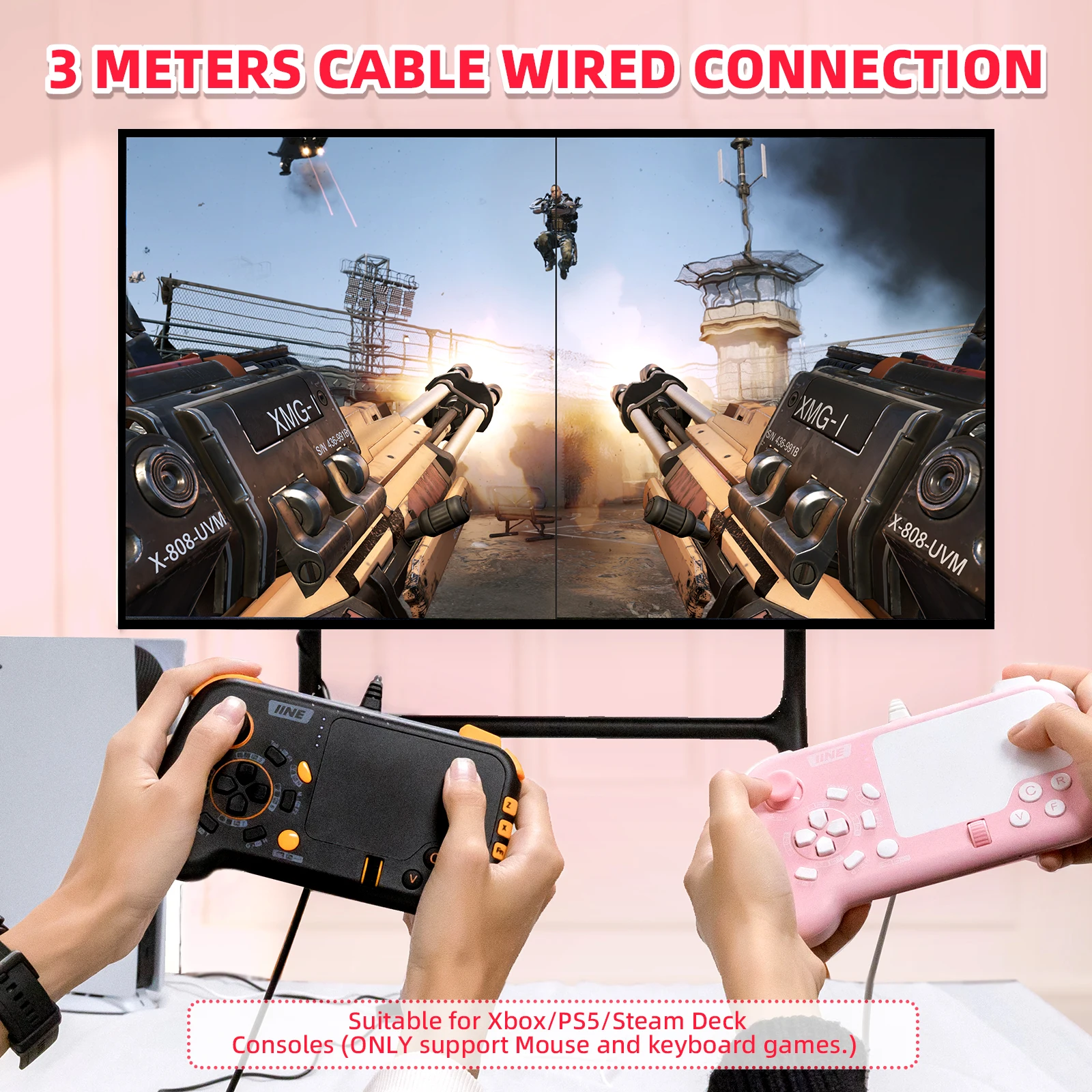 Keyboard And Mouse Combo Set With Touchpad Mousepad Pro Controller