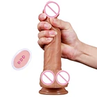 Sex SacKnove Remote Control Thrusting Heat Realistic Sex Toy Dildo Vibrator For Woman