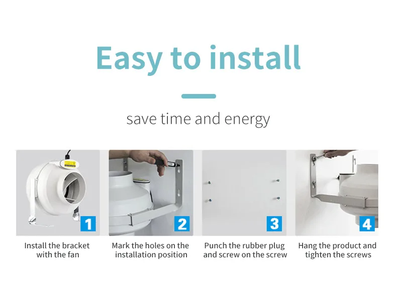 Flow Ventilation Air Extractor, 220 V, Plastic - detail 14