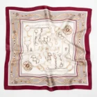 Accept Custom Design Silk Printed Square Scarves From China