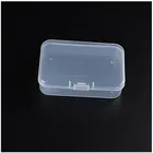 Box Plastic 6.5cm Length Mini Storage Box Transparent Rectangle Single Plastic Box