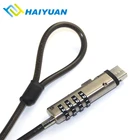 Usb Lock Pc Computer USB Anti Theft Cable Wire Lock Combination Universal Laptop Security Cable Lock For PC