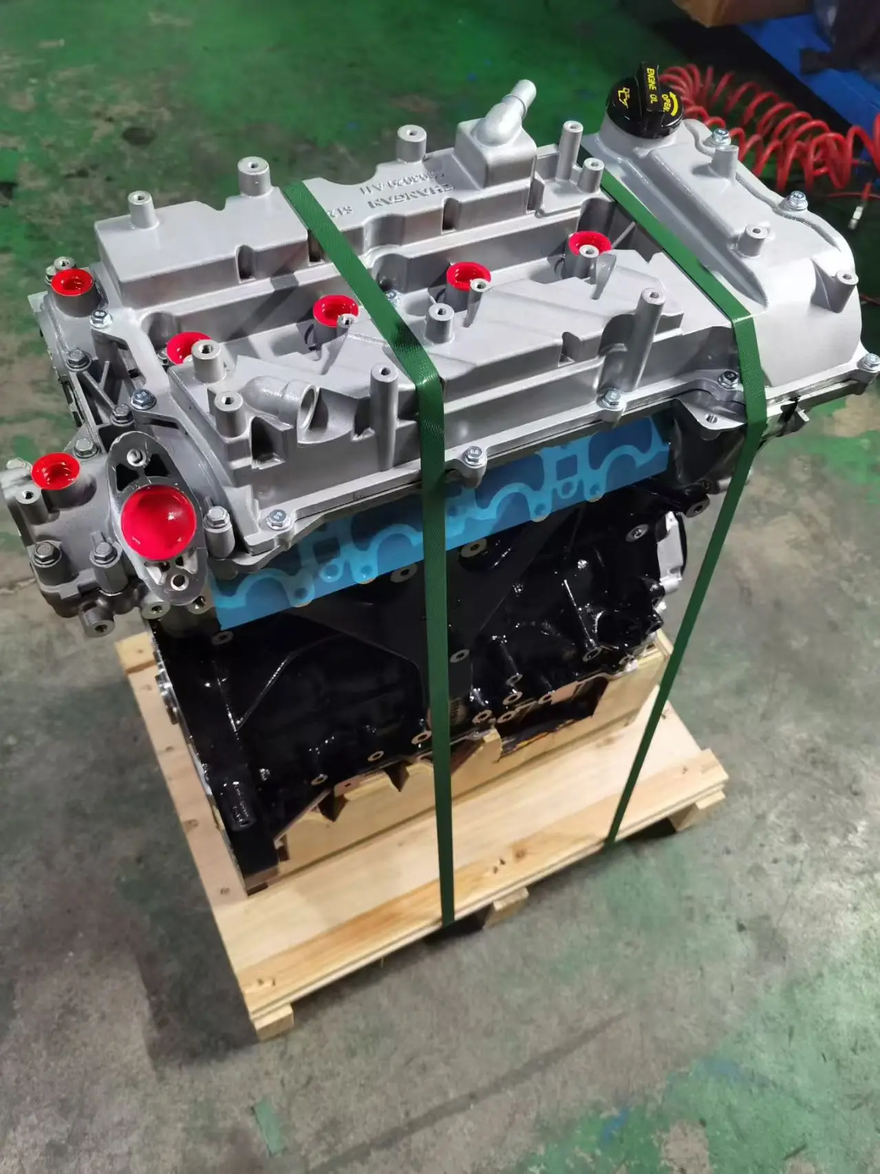remanufactured high quality 23l jl486zq4 petrol engine assembly for great wall c20r 155hp 180nm torque-2