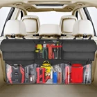 Trunk Stock Large Save Space Hanging Car Organizer Trunk Foldable Cargo Storage Holder With 6 Large Pockets